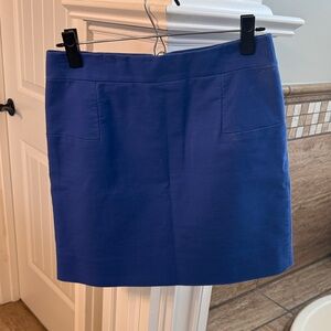 J. Crew Vibrant Blue Mini Skirt